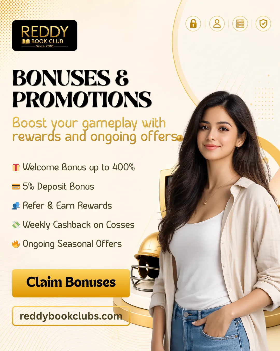 ReddyBook bonuses and promotions