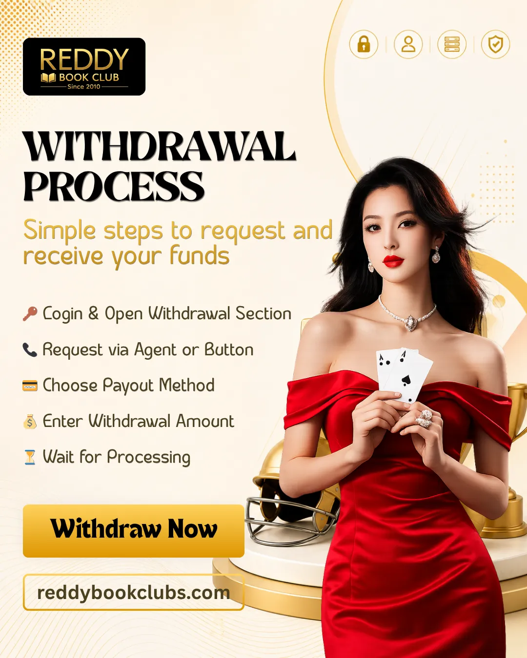 ReddyBook withdrawal process