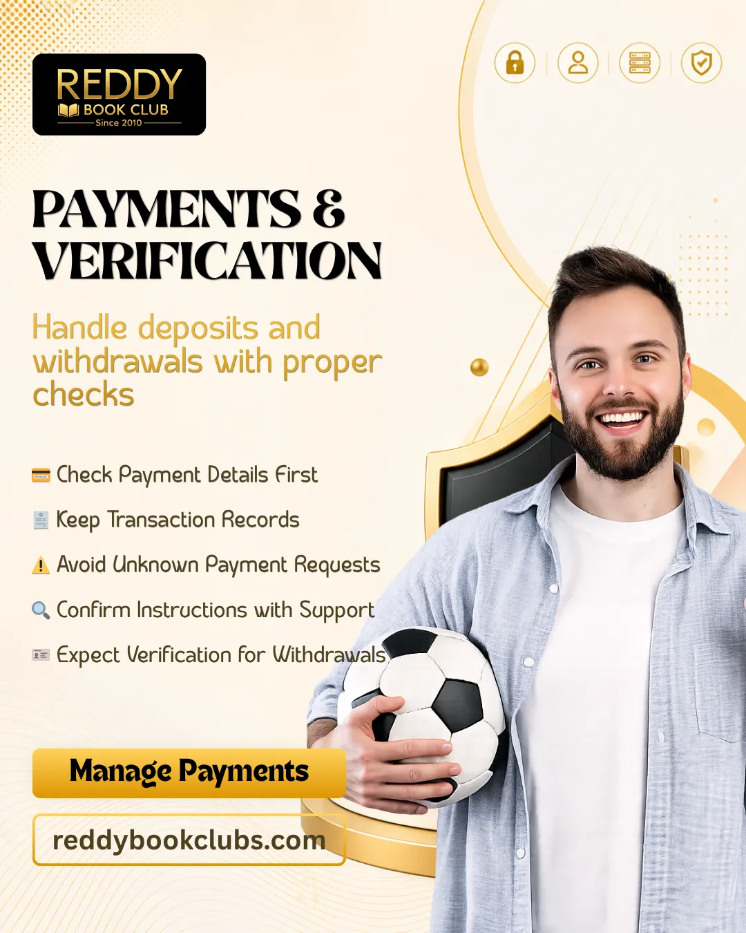 Deposits withdrawals and verification