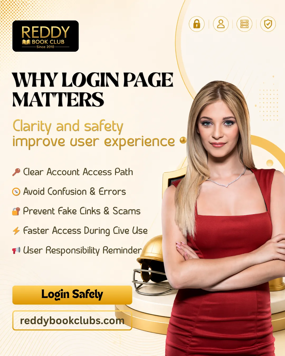 Why a clear login page matters