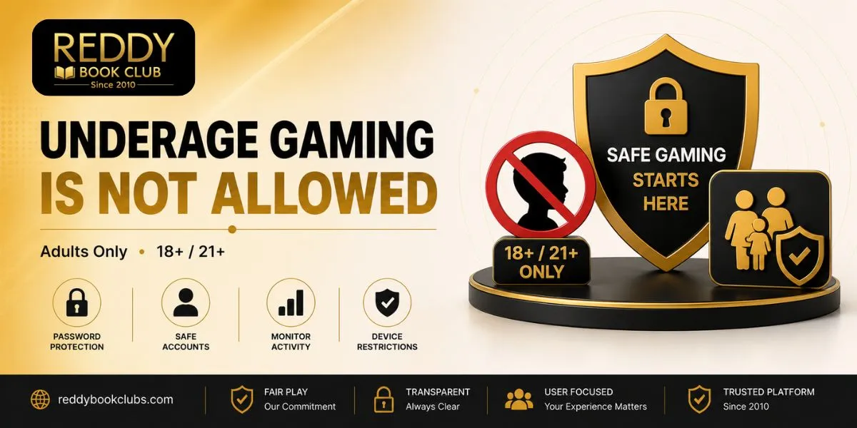 Underage gaming is not allowed