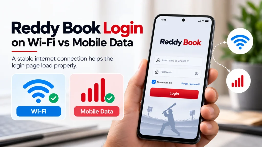 Reddy Book Login on Wi-Fi vs Mobile Data